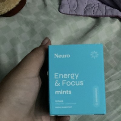 Neuro Energy & Focus Mints Peppermint 6-Pack Caffeine Vegan Zero Sugar