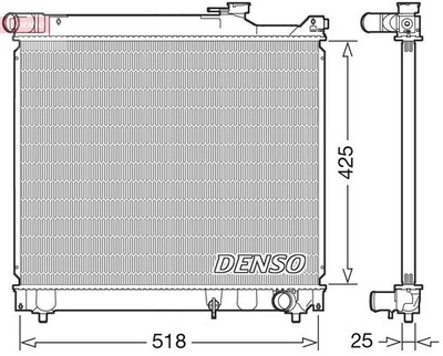 Radiator, engine cooling DENSO DRM47037