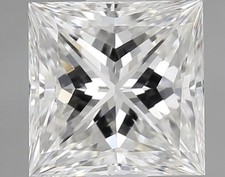 Cert. GIA 1.04 CT Princess Cut Natural Mined Diamond Loose H color SI1 clarity 3753.75 per carat