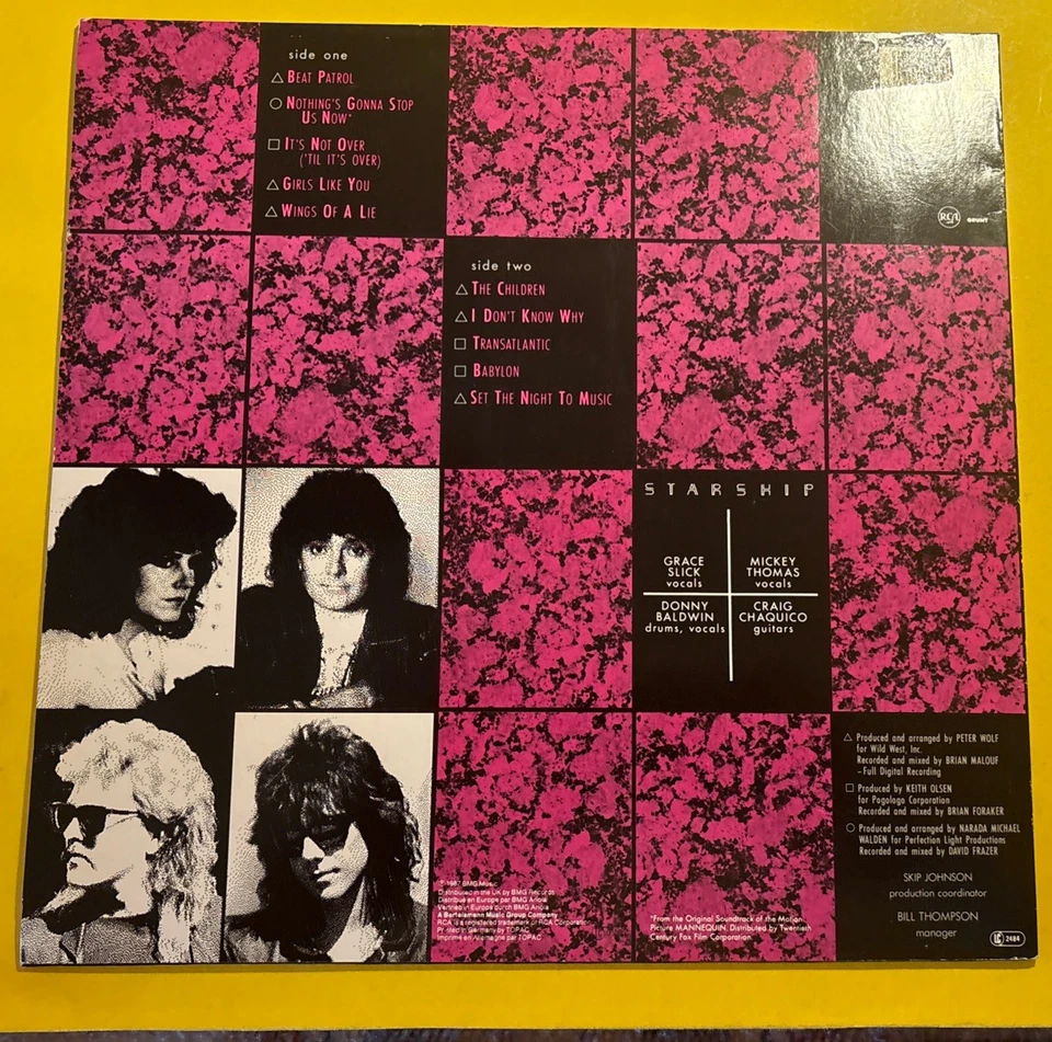 Starship No Protection Jugoton Vinyl LP - Bild 2 von 2