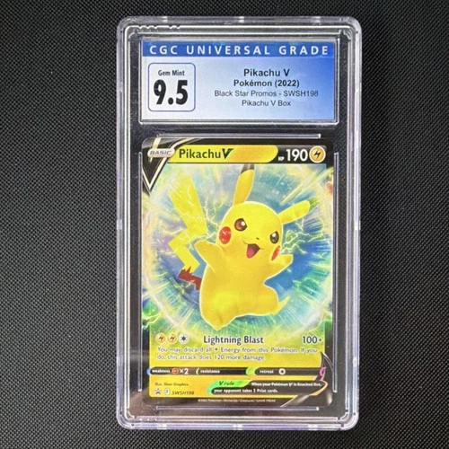 New ListingPokémon Pikachu V SWSH198 Sword & Shield Promo Holo CGC 9.5 2022