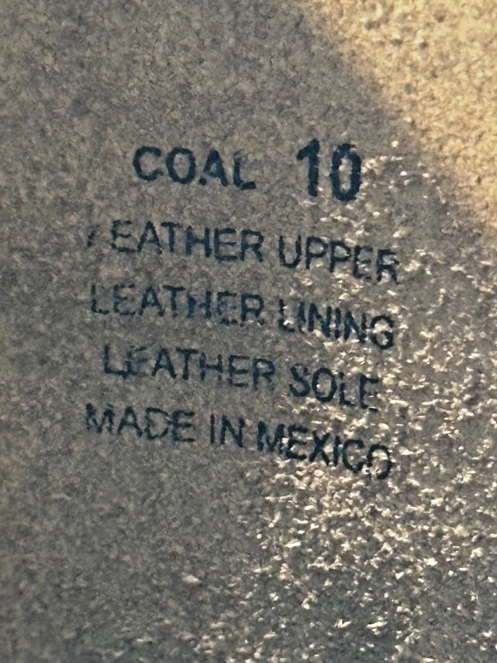 FREEBIRD уголь искусственно состаренная оливковая кожа назад шнурует вверх высокие ботинки США 10 - Изображение 3 из 4