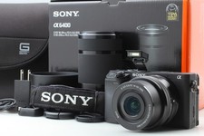 Near MINT Sony 600 Double Zoom Lens Kit ILCE-6400Y B From JAPAN