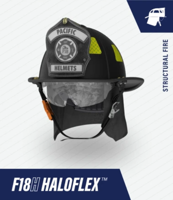 #ad PACIFIC HELMETS F18H Haloflex Trad. OTEP Eagle Without Bourkes Satin Black $425.00