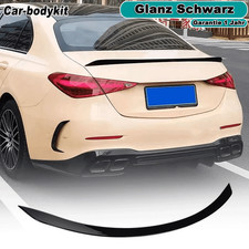 Heckspoiler Spoiler Lippe Glanz Schwarz Für Mercedes-Benz C-Klasse W206 C43 AMG