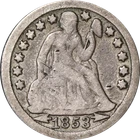 1853-O Seated Liberty Dime