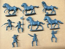 Atlantic 7th Cavalry set 1204 - 60mm scale - mint but 1 horse damaged