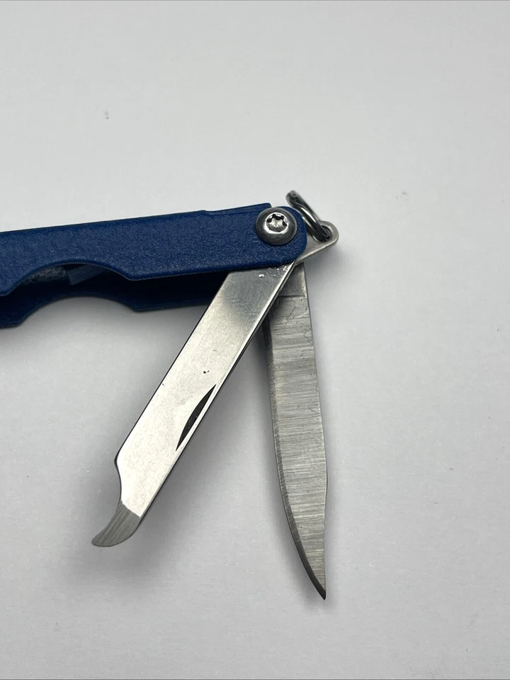 Bear & Son 153 Mini Bear Jaws Multiherramienta Manijas Azules EE. UU. Excelente Foto 3 de 4