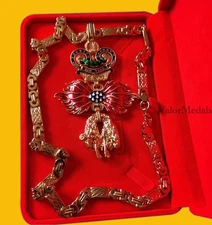 Cased Austro-Hungarian Order of the Golden Fleece Badge Necklace Museum Replica