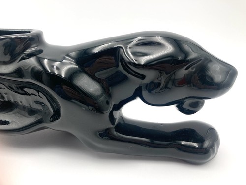 50er Keramik Black Panther TV Lampe Übertopf 21" MCM Royal China Neuheit Co NO LITE - Bild 9 von 23