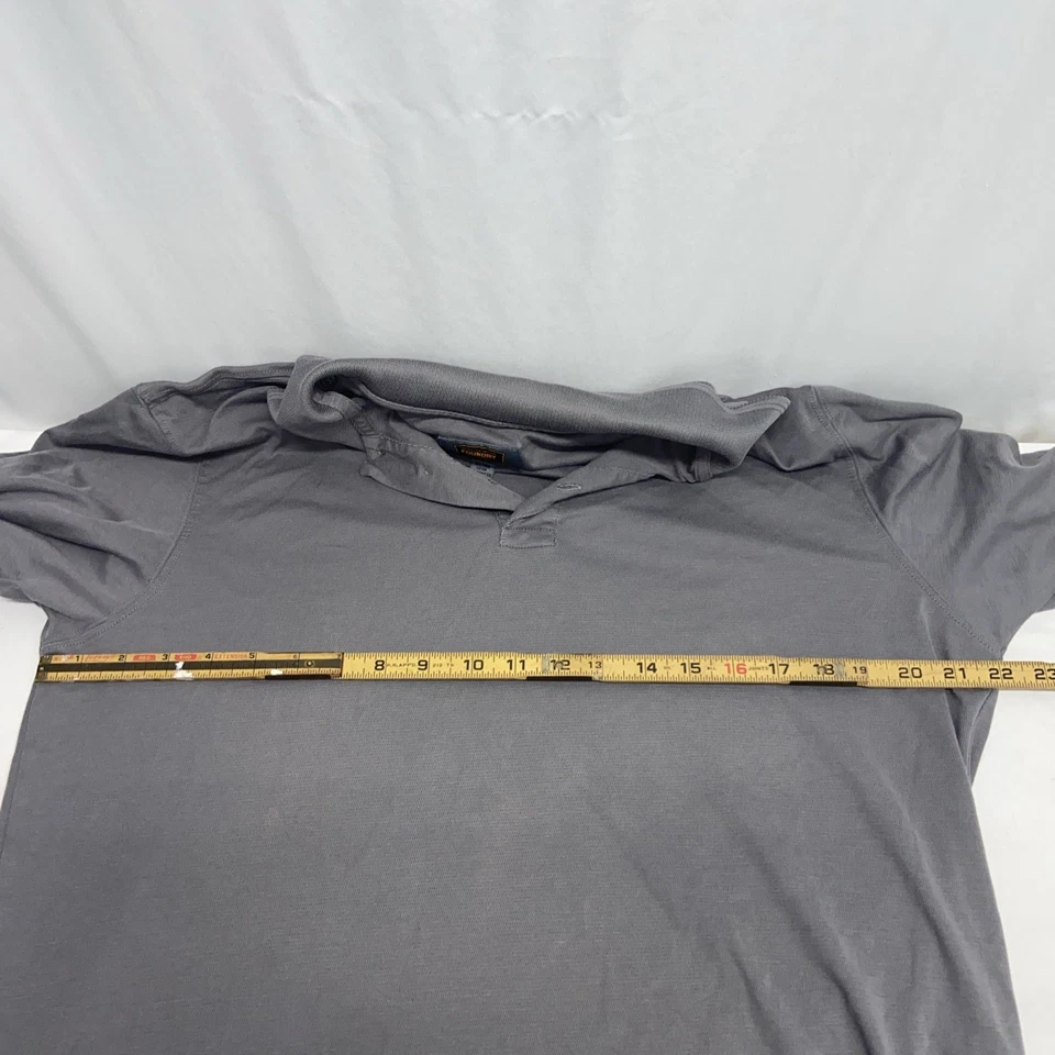 Foundry Men’s Short Sleeve Polo Shirt Size XLT, Gray, Quick-dri L13 - Image 4 of 4