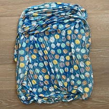 Little Sleepies Bamboo Milk and Cookies Crib Sheet Blue