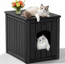 Cat Litter Box Enclosure, Multi-Functional Hidden Cat Litter Box Furniture  Ind