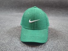 Nike Club Cap Hat S/M Green Adjustable Structured Lightweight Dri -fit