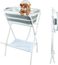 Portable Dog Whelping Box Foldable PVC Puppy Birthing Pool Bath Tub 47x12 inch