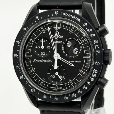 Omega Swatch Snoopy Moonswatch Mission to the Moonphase New Moon