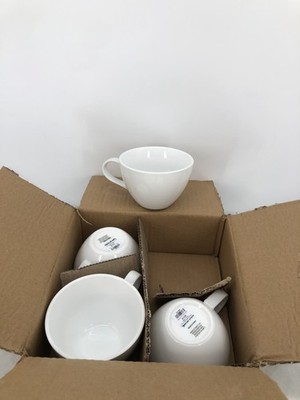 Sur La Table Porcelain Latte Mug (4 pack) NEW