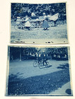 RARE CYANOTYPE PHOTO BICYCLES ANTIQUE
