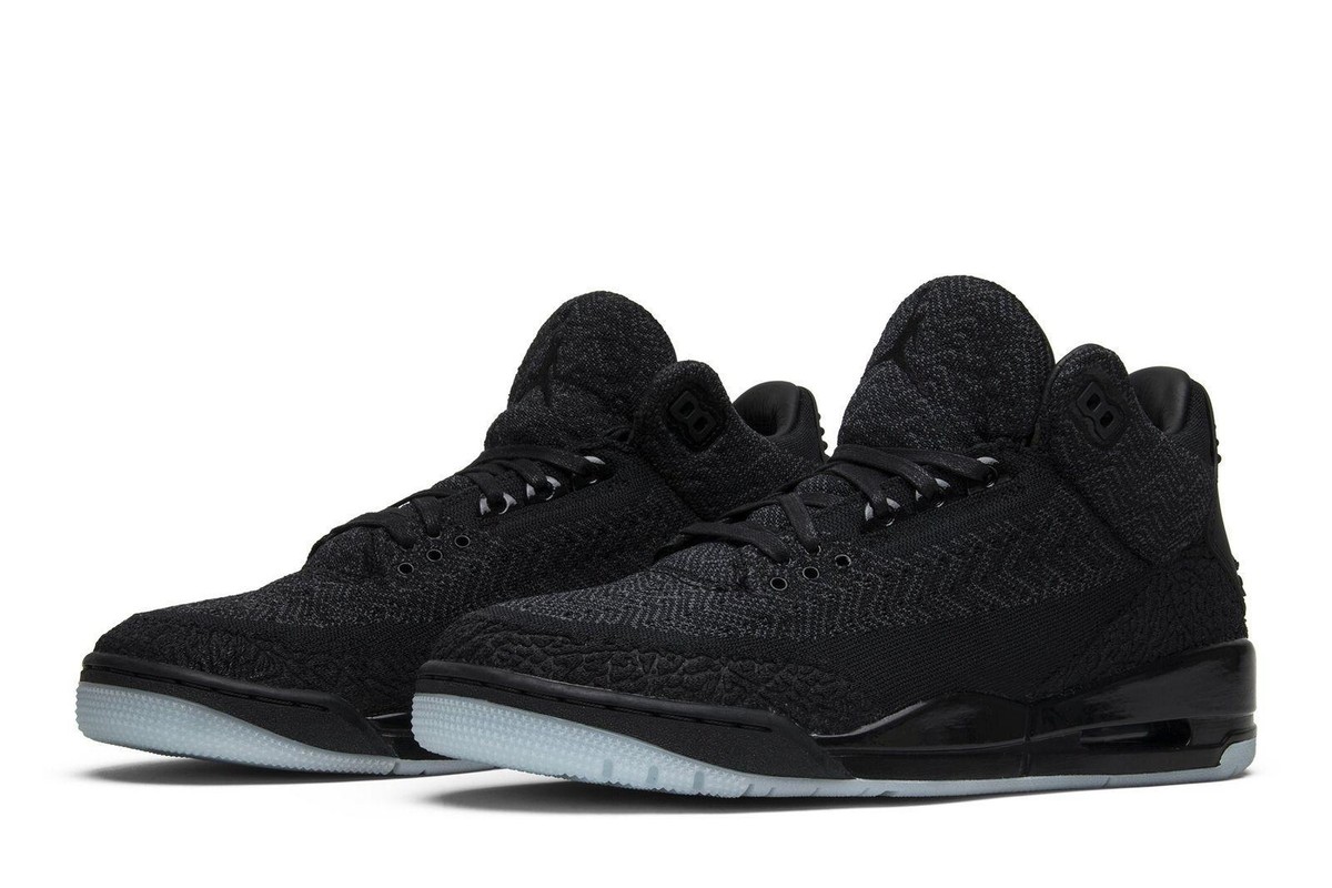 シューズ(男性用) AIR JORDAN3 RETRO FLYKNIT AQ1005-001 Nike Air Jordan 3 Retro Flyknit Black AJ3 AQ1005-001 | eBay
