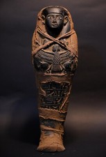 Rare piece - egyptian Ushabti for goddess of love, goddess Isis, made from stone