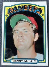 1972 Topps Set-Break #210 Denny Mclain VG-VGEX Texas Rangers Card FREE SHIPPING
