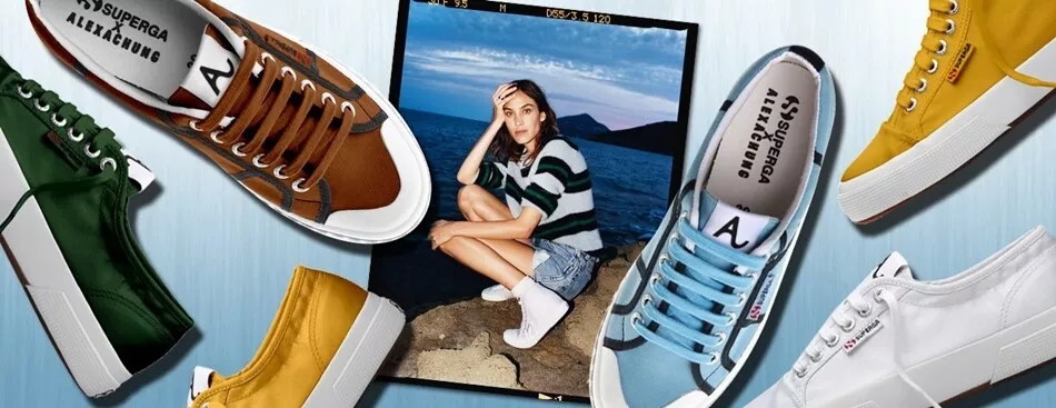 Alexa Chung X Superga Womens Cotu Sneakers Size 6 Brown Cotton