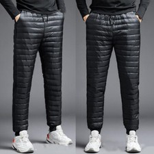 New Men Ultralight Puffer 90 Duck Down Pants Winter Warm Outdoor Trouser Winter