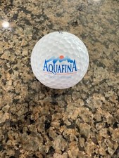 LOGO GOLF BALL-ORIGINAL AQUAFINA WATER-PURITY GUARANTEED-OLDER LOGO