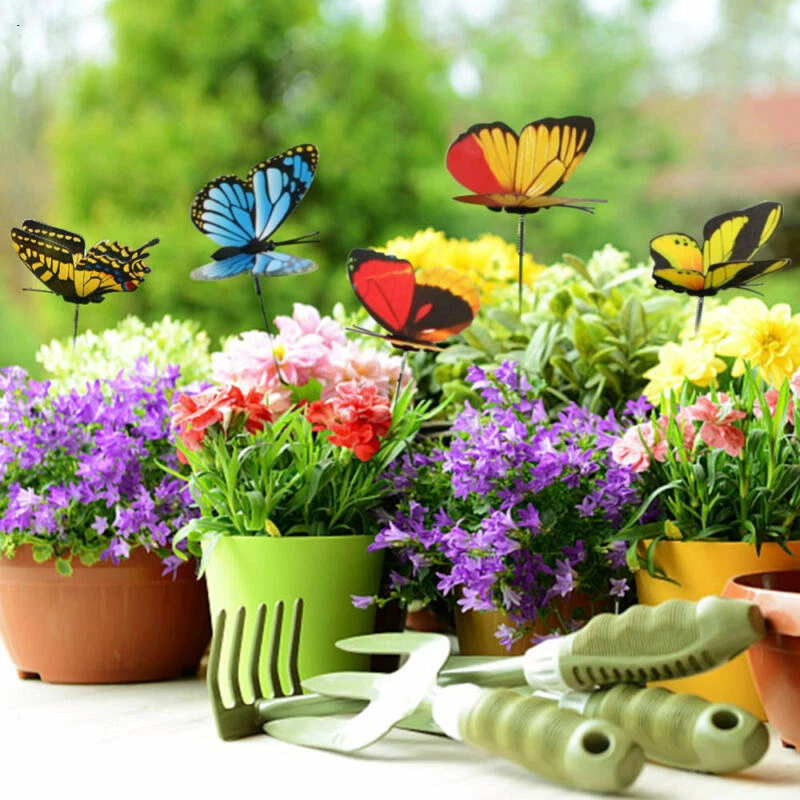 20-50X Lawn Ornaments Fairy Garden Decoration Pot Butterfly Decor Outdoor Yard - image 3 of 4