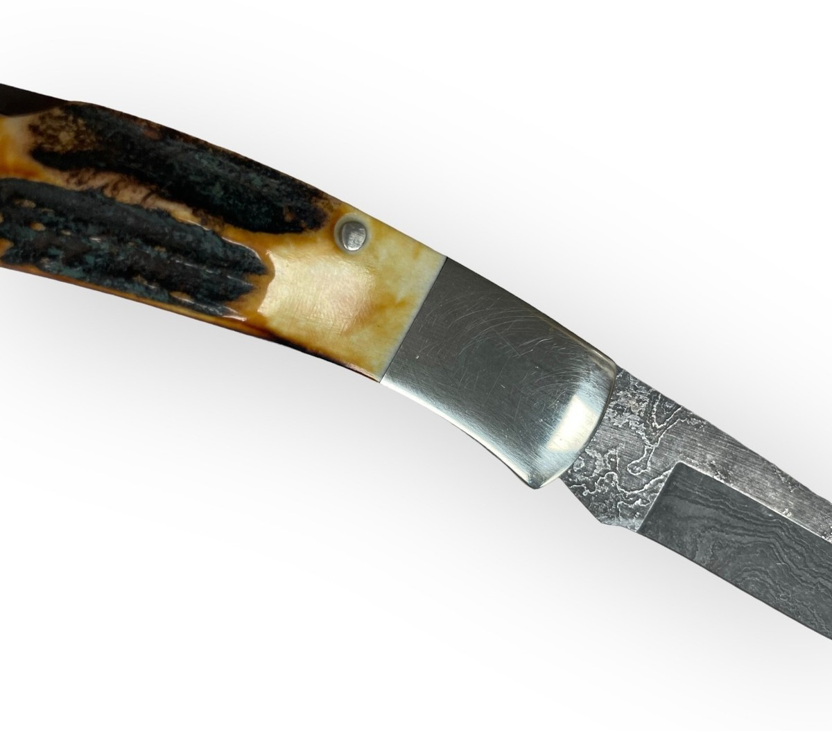 Bear & Son MGC Damascus Stag Folding Pocket-Knife | eBay