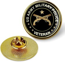 Gold US Army Military Police Veteran Lapel Pin Veteran Tie Suit Shirt Lapel Pin