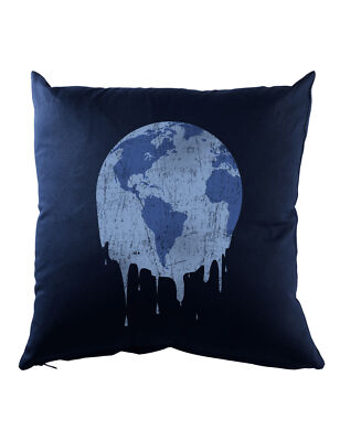 Melting Earth Dekokissen Save The World Green Global Warming Climate Change