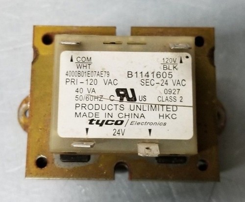 Products Unlimited Tyco 4000B01E07AE79 Furnace Transformer B1141605 - Picture 9 of 12