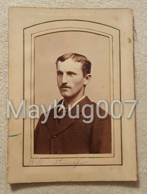 Antique CDV Photograph Portrait Identified Man Will Stonesifer Family History