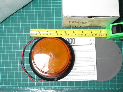 Beacon Warning Light Yellow Strobe ECCO 6410A fixed type 12-80V DC