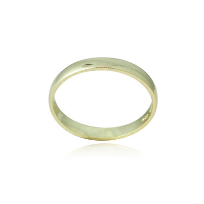 18K Gold over 925 Silver 2.5mm Classic Wedding Band Ring S6