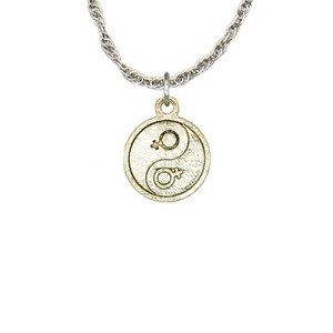 Authentic Creative Pewter Designs Yin Yang Man And Man Gay Necklace & Pendant, G056PEN