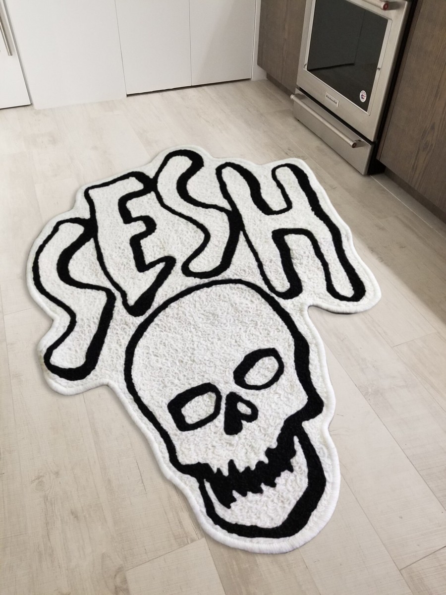 New Team Sesh Skull Floor Mat Washable Area Runner Rug Living Room