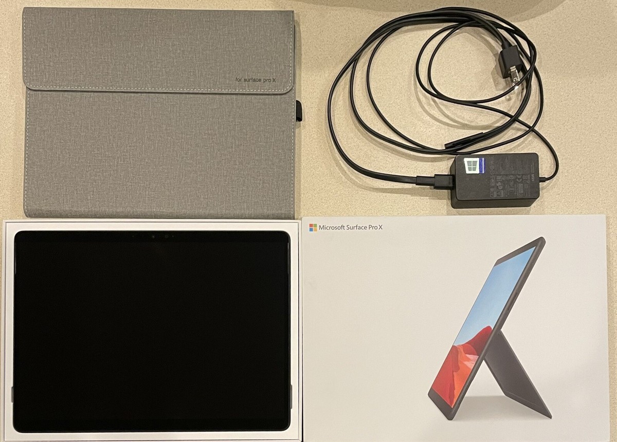 Microsoft Surface Pro X, Model1876, SQ1 Processor,128GB SSD, 8GB
