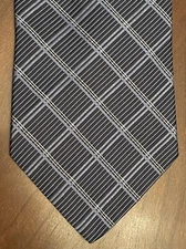 Arrow Blue Black 100% Imported Silk Men’s Neck Tie Made In Usa