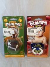 Billy-Bob Personality Pacifier Grandpa Baby Orthodontic Nipple Football 3 Month