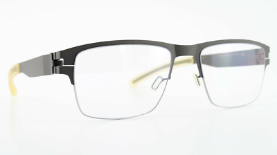 MYKITA BERLIN Brille NO.1 MAXWELL 56-20 140 COL 165 Grey Coal Edelstahl Herren L