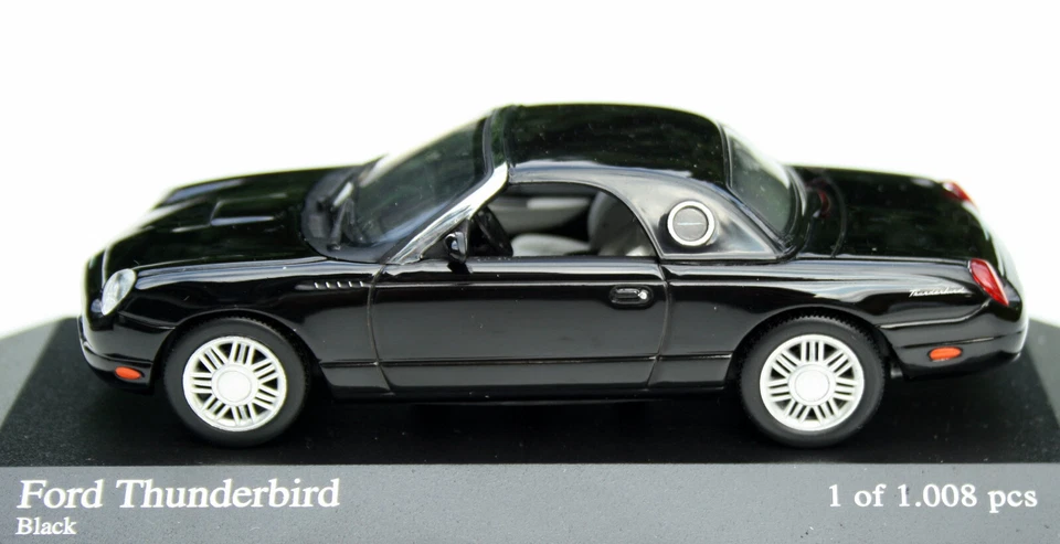 Ford Thunderbird Anno 2002-2005 "Retro-Bird", Nero, Modello Minichamps M. 1:43 - Immagine 4 di 4