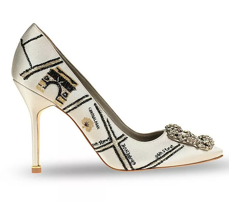 NEW MANOLO BLAHNIK Decade of Love NYC 105 New York Anniversary HANGISI  Pumps 35