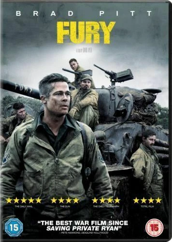 Brad Pitt Fury (2014 film) Film/TV Title DVDs & Blu-rays