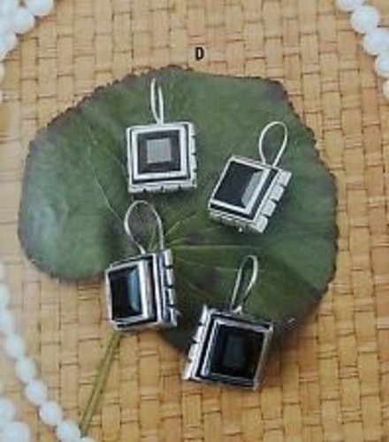 SILPADA Sterling Silver Square Smoky Quartz Earrings W1042-HTF - 第 9/12 張圖片