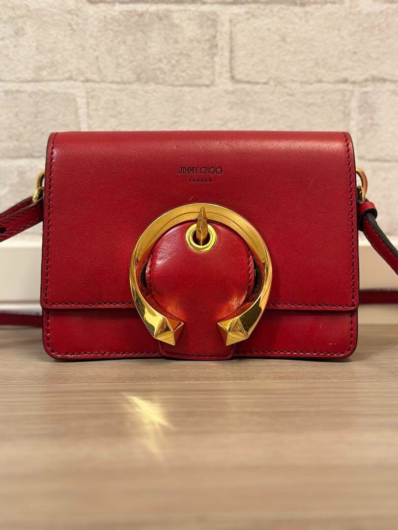 ショルダーバッグ・ポシェット JIMMY CHOO Woman Shoulder bag Red BONBONBCKTEWHUT REDO/GOLD ショルダーバッグ・ポシェット JIMMY CHOO Woman Shoulder bag
