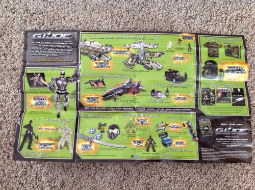 GI Joe Catalog Poster Insert 2009 ROC Accelerator Suit Duke Races Through Street - Picture 3 of 3