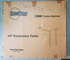 Sawstop 52" Extension Table T Glide Fence System Professional Series TGP-T52A