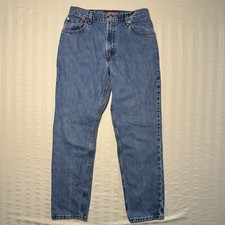 VTG Levi's 550 Mom Jeans Women's 10 Misses Blue Relaxed Tapered Y2K Mexico